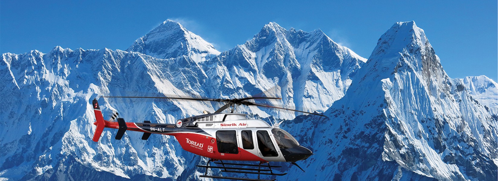 Helicopter tour in Nepal