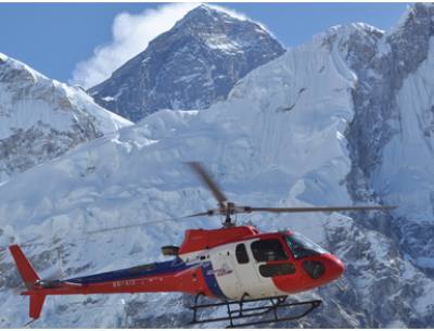 Helicopter tour in Nepal